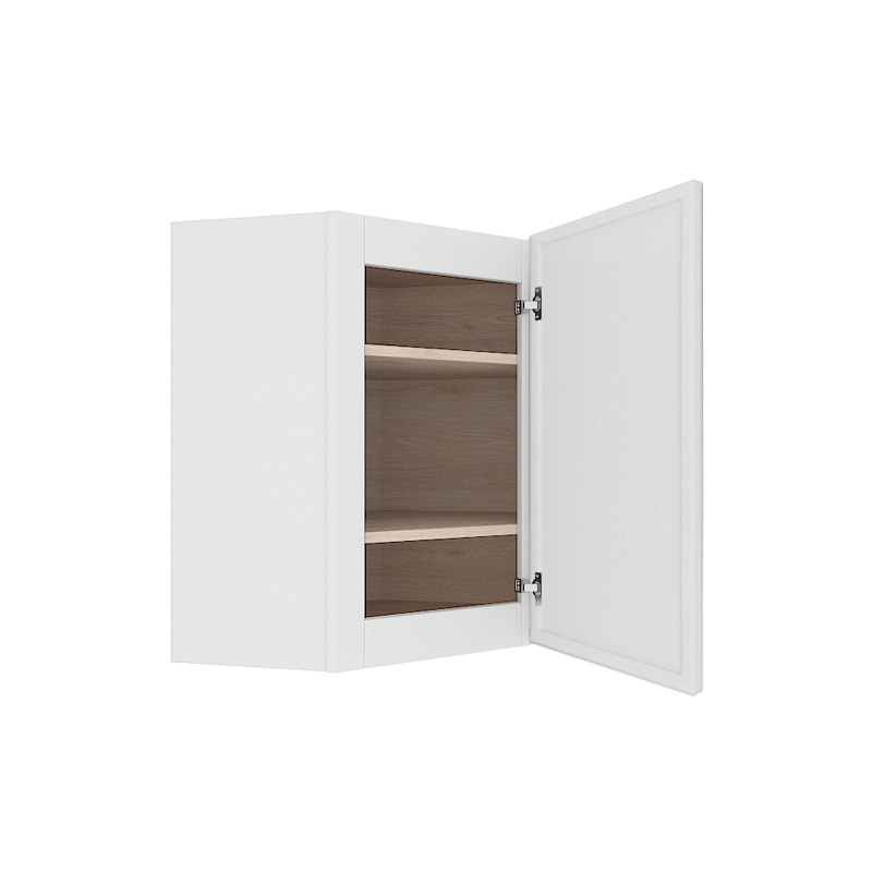 Ethereal White Micro Shaker Vanity Countertop Linen Cabinet