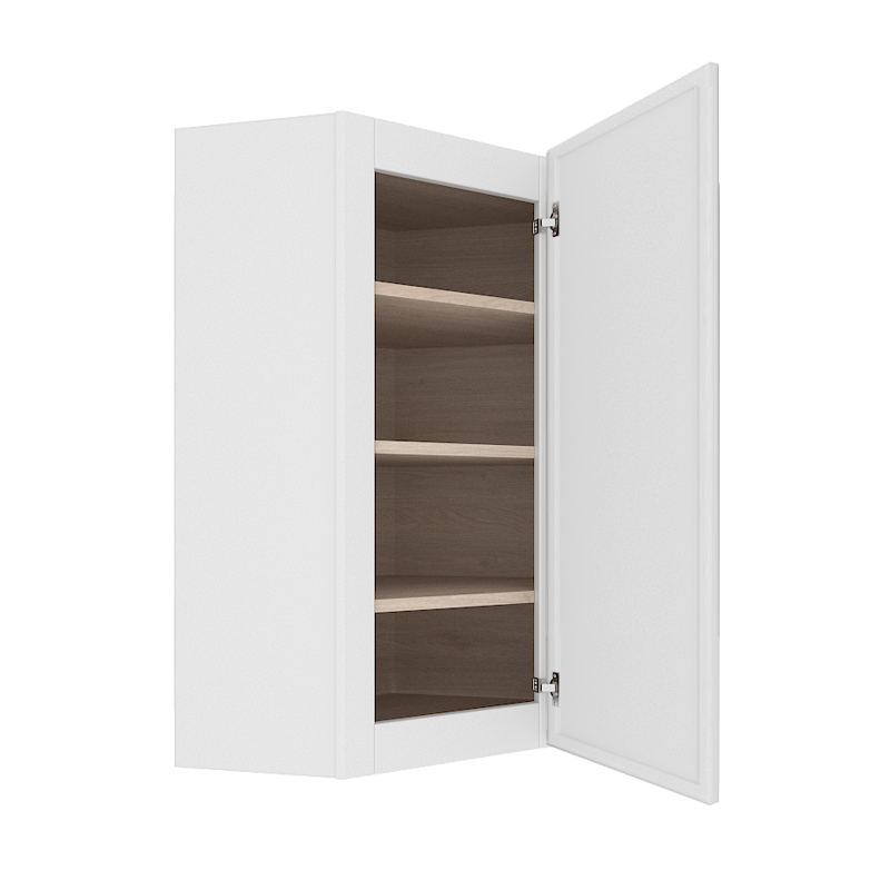 Ethereal White Micro Shaker Vanity Countertop Linen Cabinet