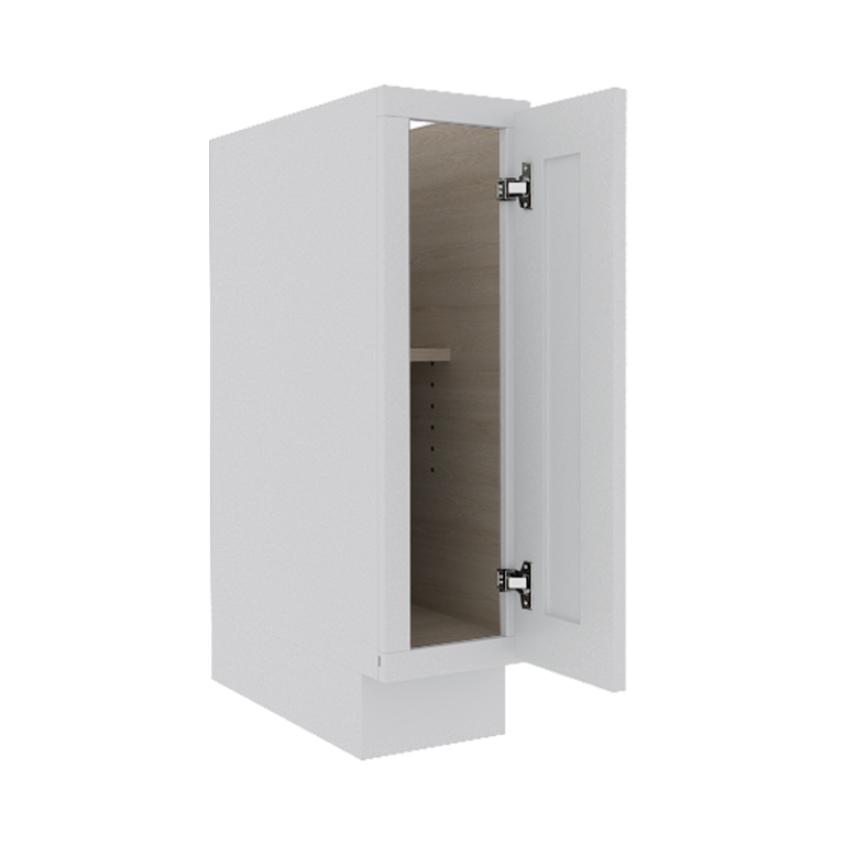 Opulent White Shaker Base Cabinet with 1 Full Height Door