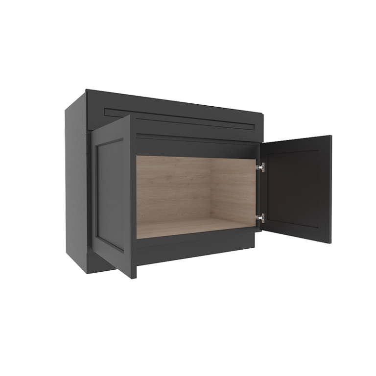 Sovereign Onyx Black Shaker Sink Base Cabinet