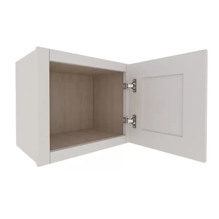 Serene Dove White Shaker Wall Cabinet with 1 Door