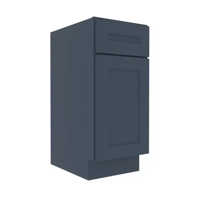 Imperial Midnight Blue Shaker Vanity Sink Base Cabinet with 1 Door