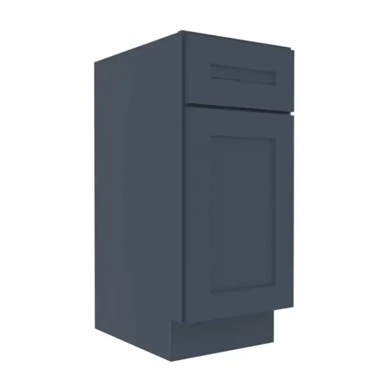 Imperial Midnight Blue Shaker Vanity Sink Base Cabinet with 1 Door