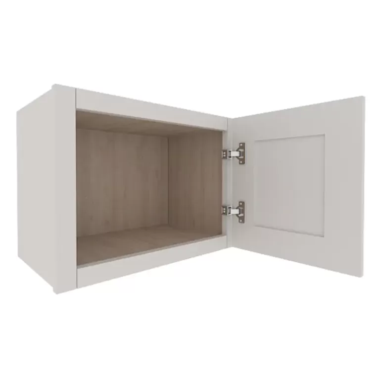 Serene Dove White Shaker Wall Cabinet with 1 Door
