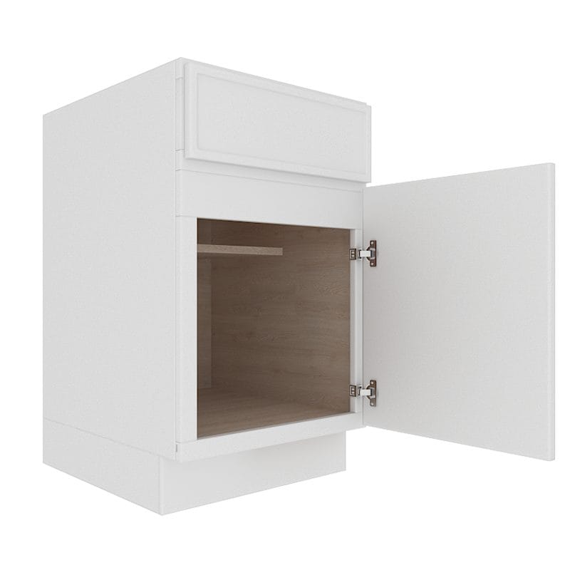 Ethereal White Micro Shaker Base Cabinet with 1 Door