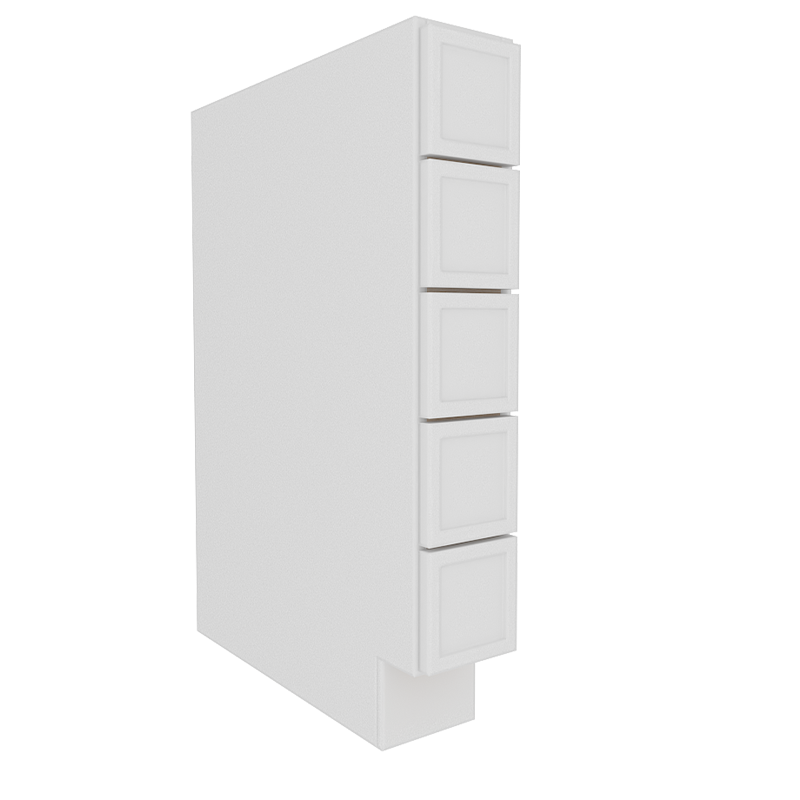 Ethereal White Micro Shaker Base Spice Drawers Cabinet