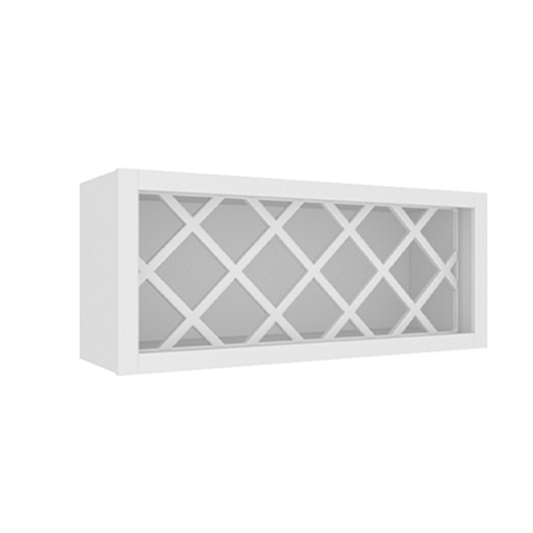 Ethereal White Micro Shaker Wall Wine Rack