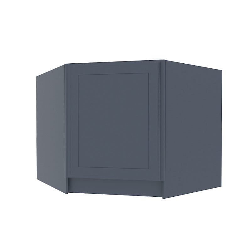 Imperial Midnight Blue Shaker Corner Sink Base Cabinet
