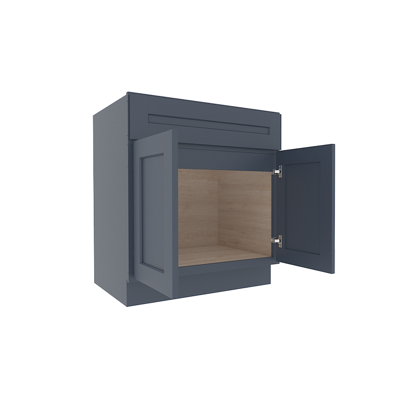 Imperial Midnight Blue Shaker Sink Base Cabinet