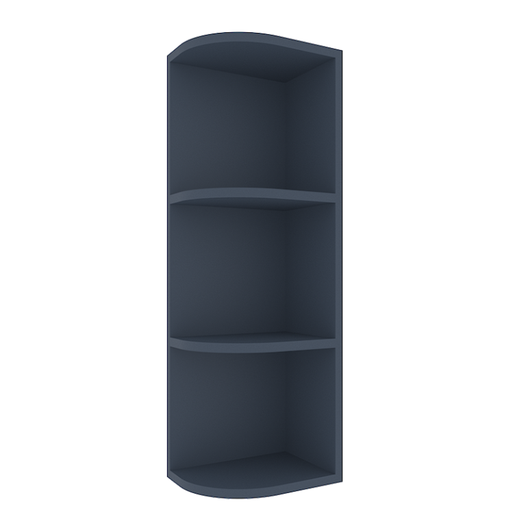 Imperial Midnight Blue Shaker Wall End Shelves
