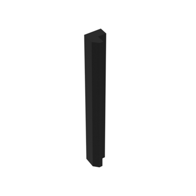 sovereign onyx black shaker light rail molding
