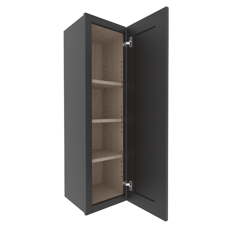 sovereign onyx black shaker wall cabinet with  door