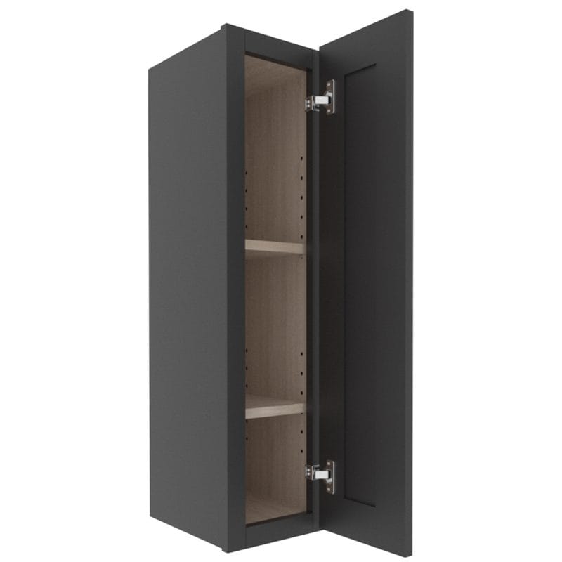 sovereign onyx black shaker wall cabinet with  door