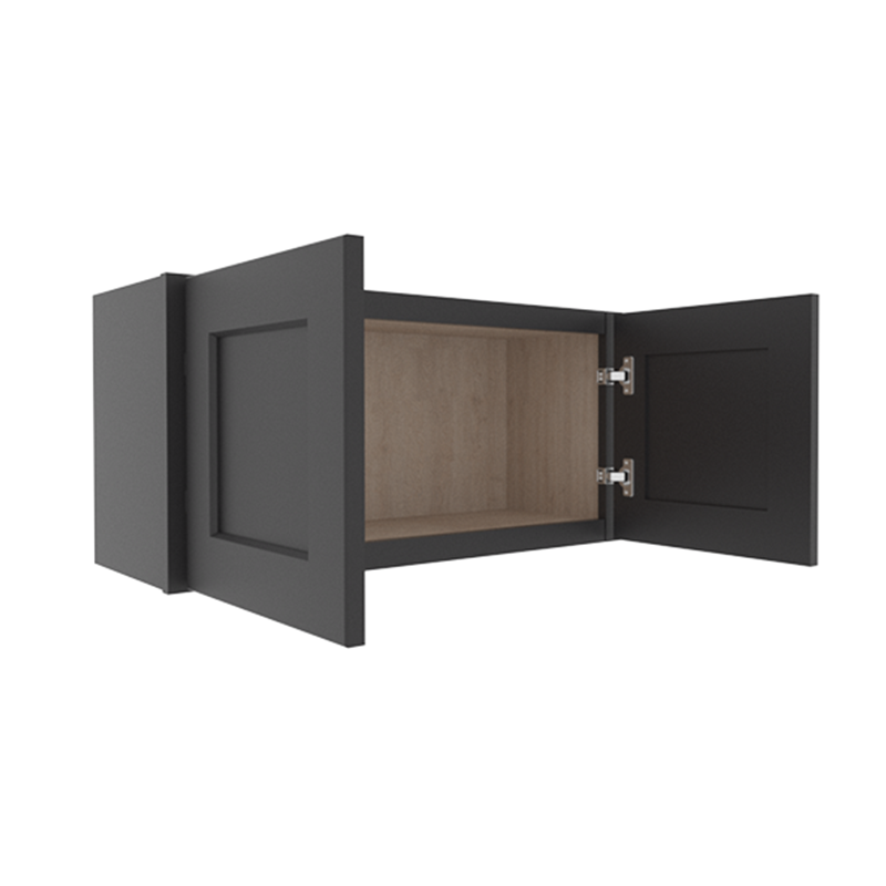 sovereign onyx black shaker wall cabinet with  doors