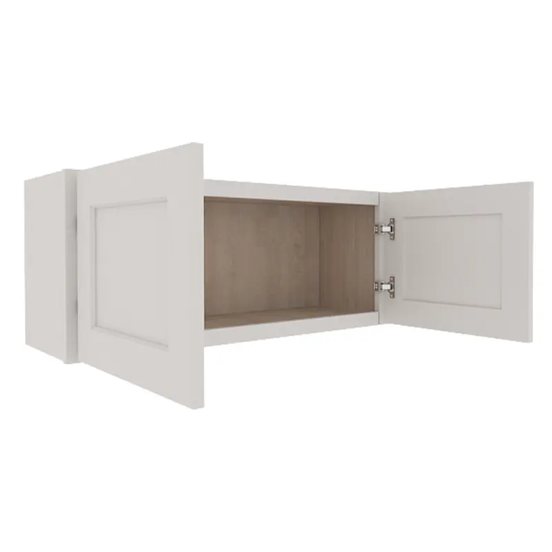 Serene Dove White Shaker Wall Cabinet with 2 Doors