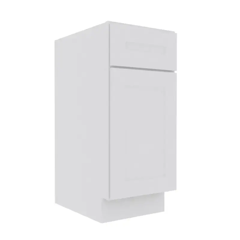 Opulent White Shaker Vanity Sink Base Cabinet with 1 Door