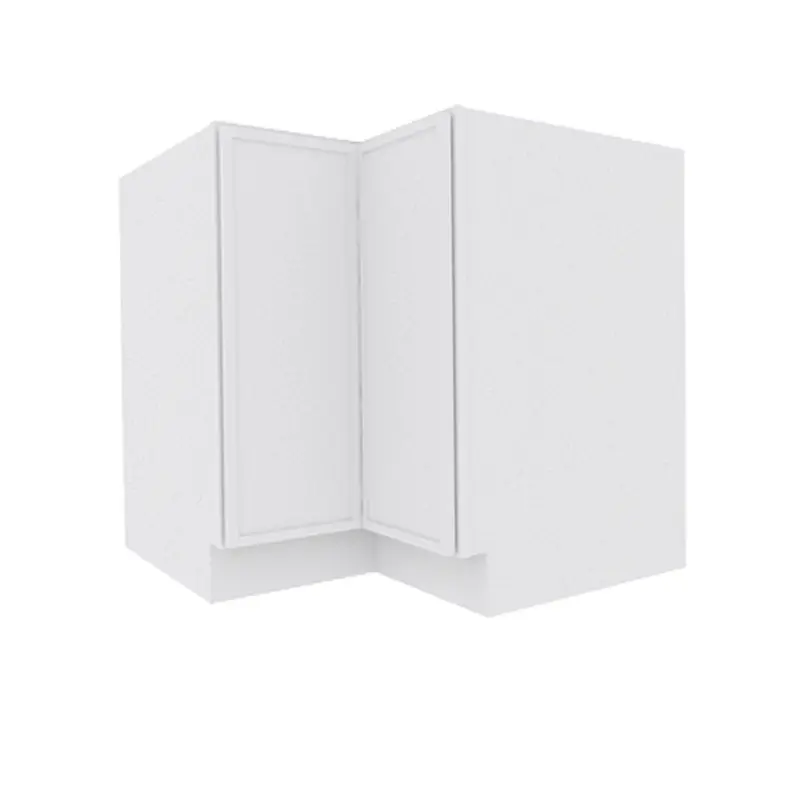 Ethereal White Micro Shaker Base Lazy Susan Cabinet