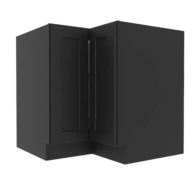 Sovereign Onyx Black Shaker Wall Easy Reach Cabinet with 2 Doors
