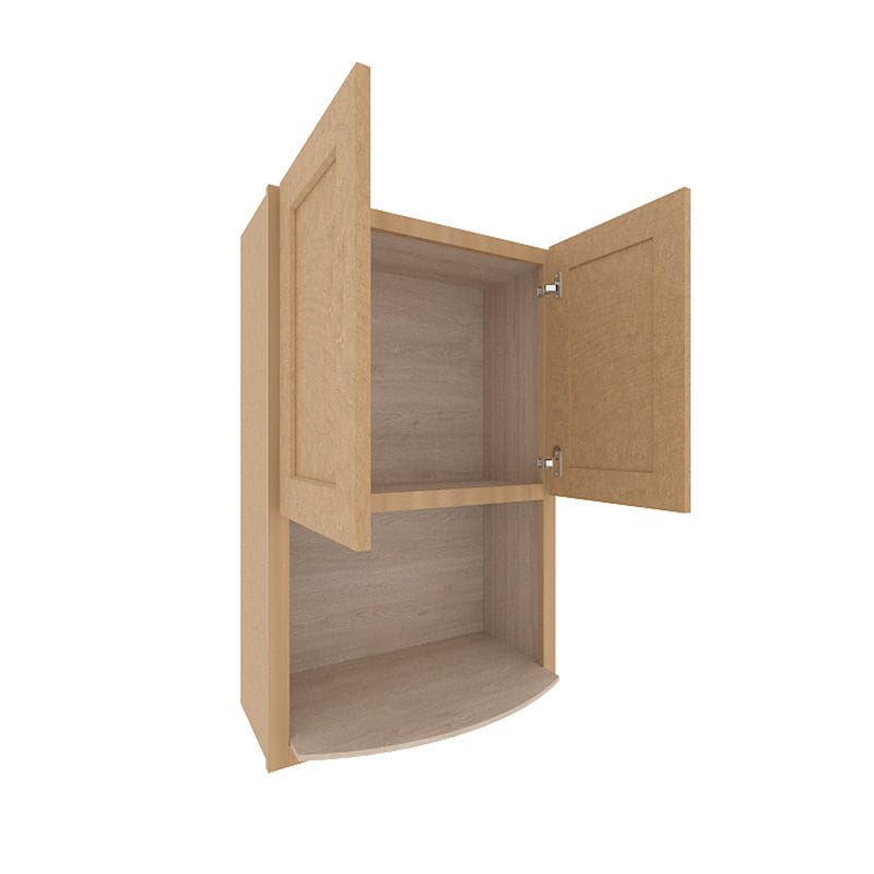 Noble Honey Wheat Shaker Wall Microwave Cabinet
