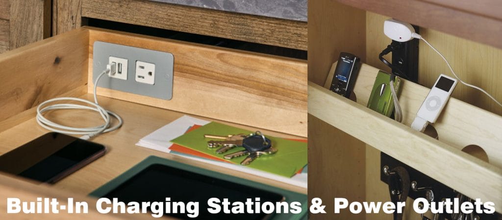 Built-In Charging Stations & Power Outlets