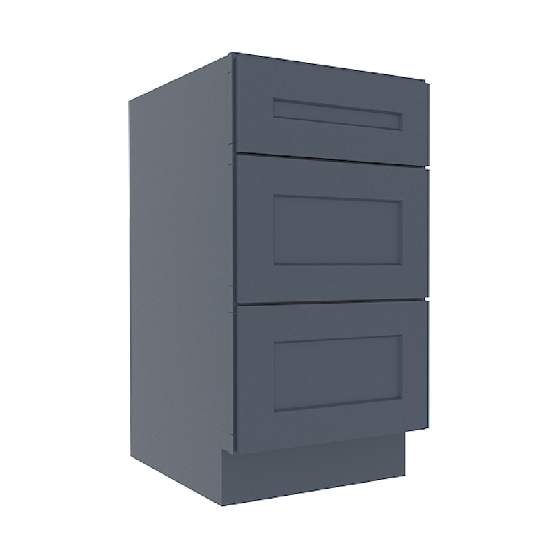Imperial Midnight Blue Shaker Vanity Sink Base Cabinet with 3 Drawers (Copy)