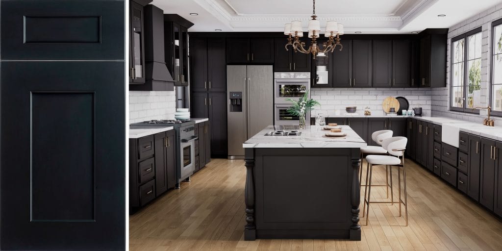 Cabinet - Sovereign Shaker Onyx Black Kitchen Cabinets Sovereign Shaker Onyx Black Kitchen Cabinets