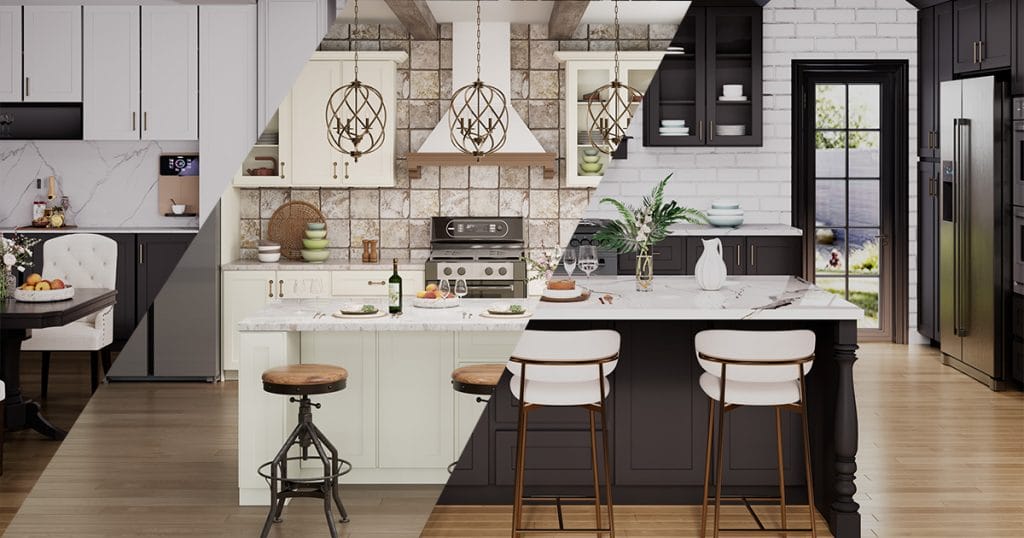 White Kitchen vs. Black Kitchen