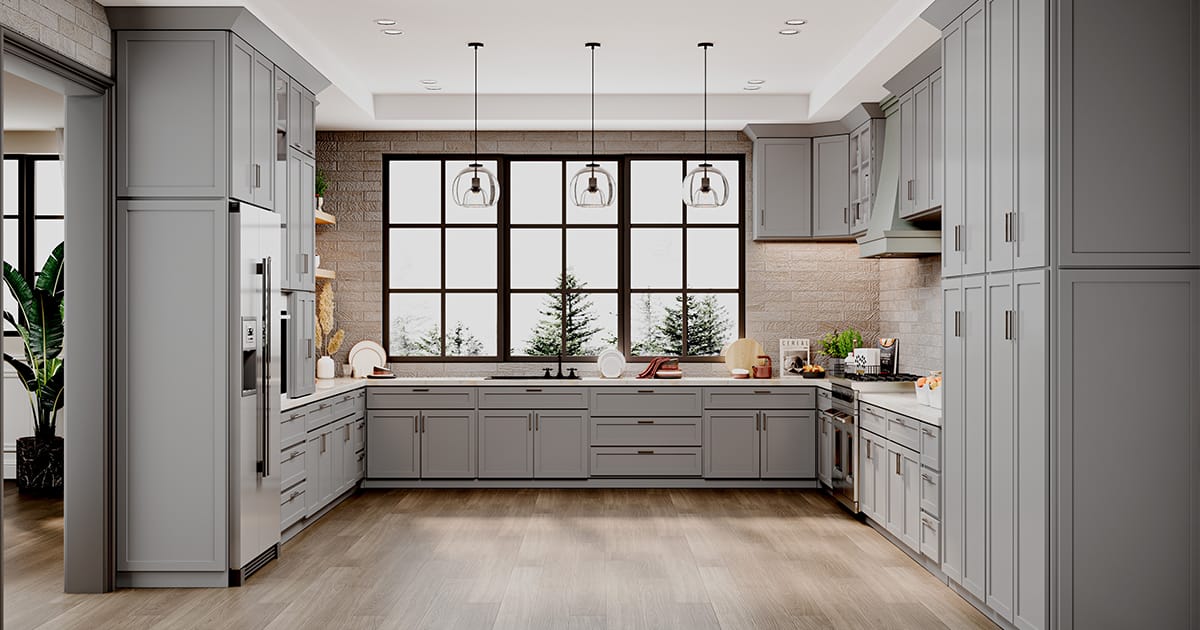 Gray Kitchen Cabinets