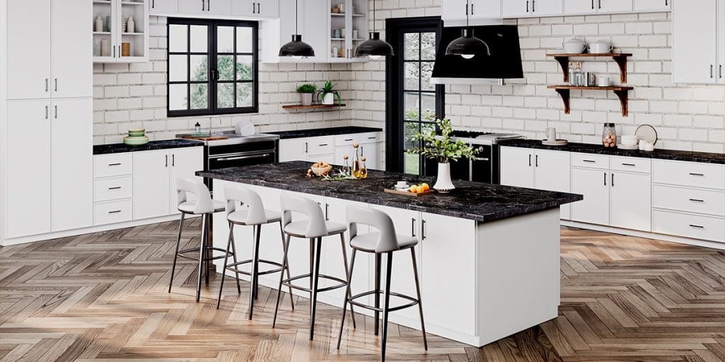 Open Shelving Farmhouse Kitchen