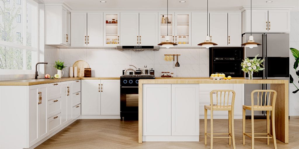 Beautiful and Functional Modern White Kitchen