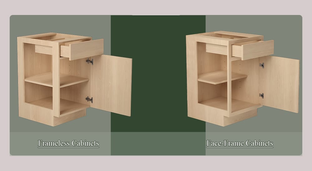 Face-Frame vs Frameless Cabinets