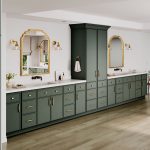 Timeworn Shaker Slim Green Bathroom Vanities