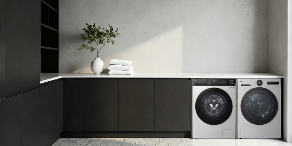Modern Minimal Laundry Room