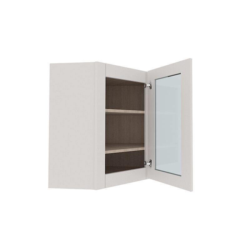 Serene-Dove-White-Shaker-Wall-Diagonal-Corner-with-1-Glass-Door-9-1-1