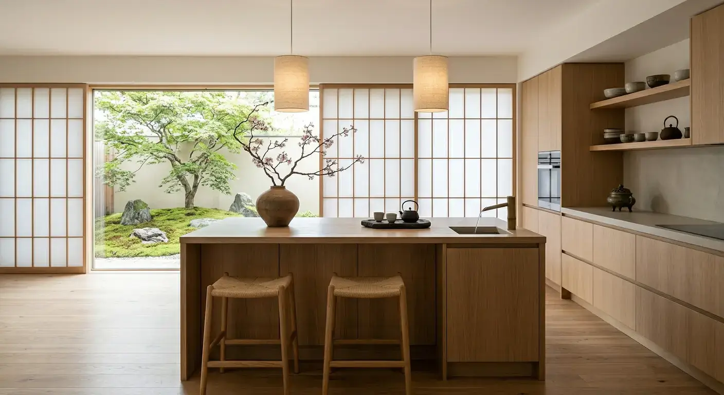 Japandi Zen Kitchen Style1